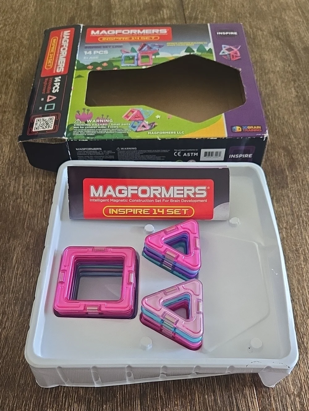 Magformers Inspire 14 Set - Magnetic Construction Set For Brain Development